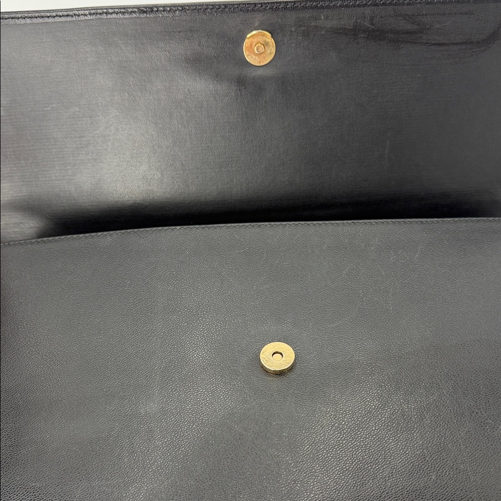 Nina Ricci Black Leather Envelope Bag - Picture 5 of 9